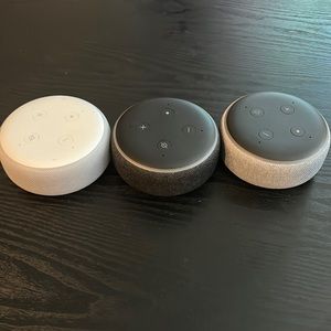 3 Alex Smart Speakers